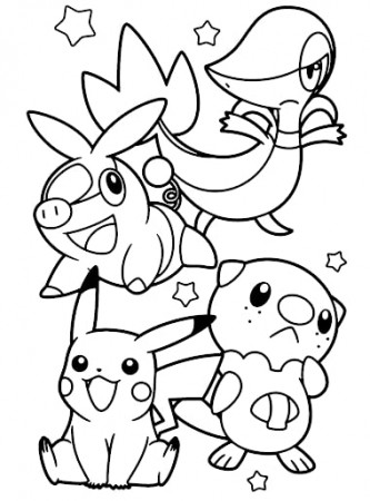Printable Tepig Coloring Pages - Anime Coloring Pages