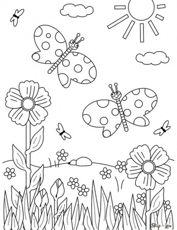 Flower Coloring Pages | Skip To My Lou