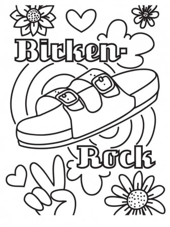 Summer Aestheics 1 Coloring Page - Free Printable Coloring Pages for Kids