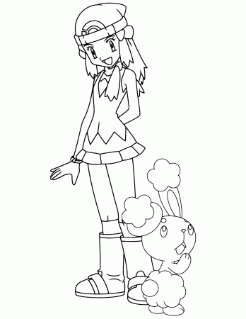 Pokemon trainer coloring pages
