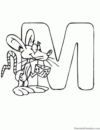 Printable Letter M Coloring Page