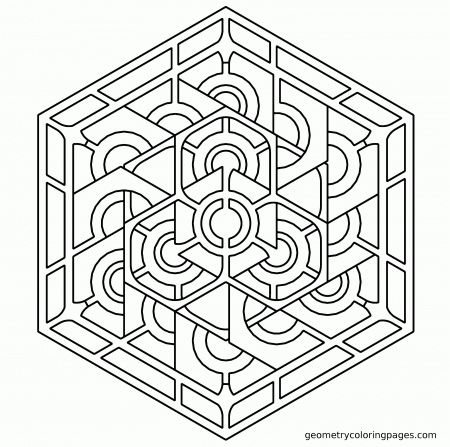 Geometric Coloring Pages - Bestofcoloring.com