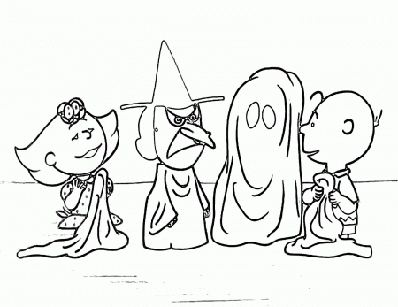 Charlie Brown Halloween Coloring - Colorine.net | #22588