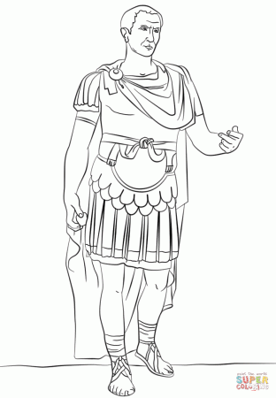 Galius Julius Caesar coloring page | Free Printable Coloring Pages