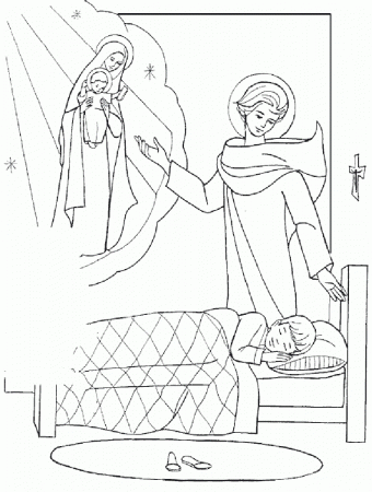 Guardian angel coloring pages | The Guardian angel