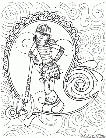 Coloring page - Astrid
