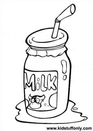 Milk And Cookies Coloring Pages - Super Kins Author