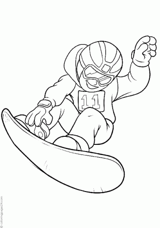 Snowboarding 7 | Coloring Pages 24