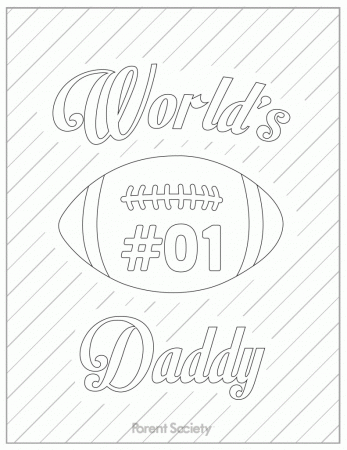 Free Printable Father's Day Card To Color