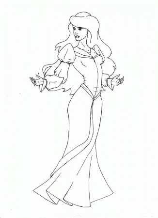 Odette Swan Princess Coloring Page