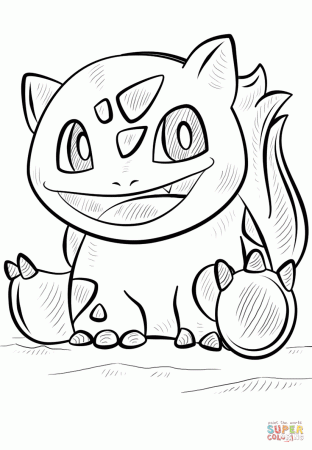 Bulbasaur Pokemon coloring page | Free Printable Coloring Pages