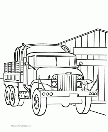Army Tank To Print - Coloring Pages for Kids and for Adults