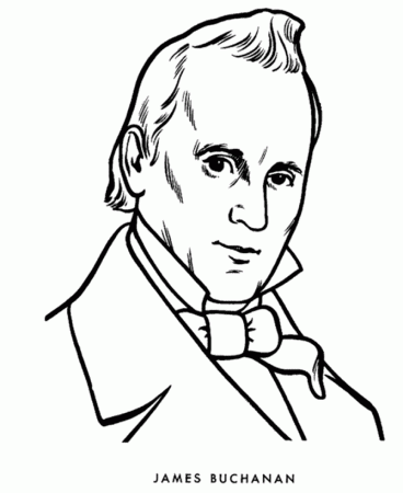 USA-Printables: President James Buchanan coloring page - fifteenth  President of the United States - 1 - US Presidents Coloring Pages