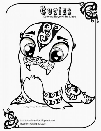 Creative Cuties: Walrus coloring page