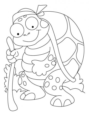 An old tortoise coloring pages | Download Free An old tortoise 