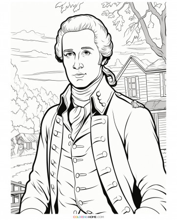 Nathan Hale Coloring Page - Coloring Home