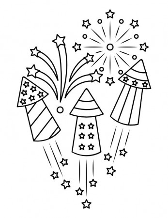 Printable Fourth Of July Fireworks Coloring Page | Coloring pages, Quote coloring  pages, Coloring pages for kids