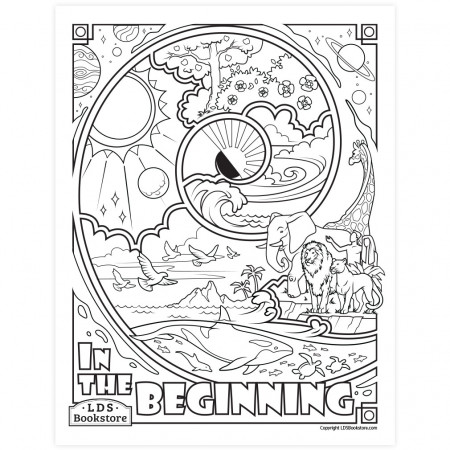 The Creation Coloring Page - Printable