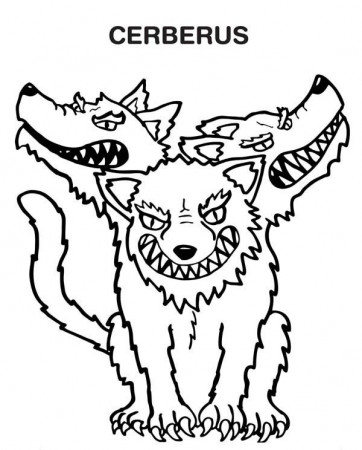 Cerberus The Monster Coloring Page : Color Luna | Monster coloring pages, Coloring  pages, Greek monsters