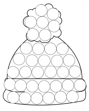 Beanie Dot Marker Coloring Page - Free Printable Coloring Pages for Kids