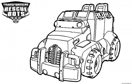 Transformers Rescue Bots Car Coloring page Printable