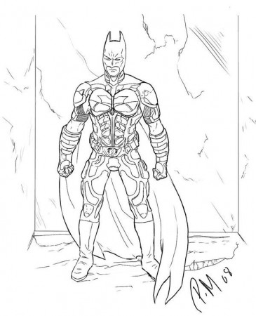 Dark Knight - Coloring Pages for Kids and for Adults