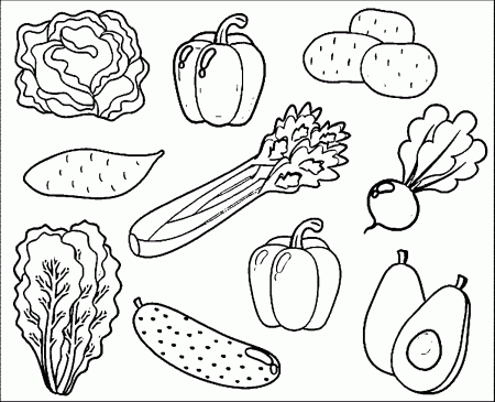 Free Coloring Pages of Vegetable