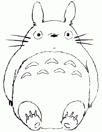 Free Coloring Pages Of May Totoro - Coloring Labs