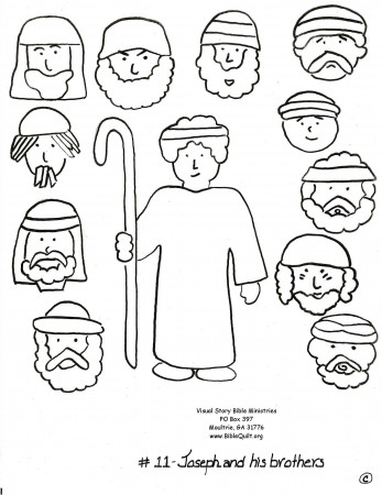 Best Photos of Joseph And His Brothers Coloring Page - Bible ...