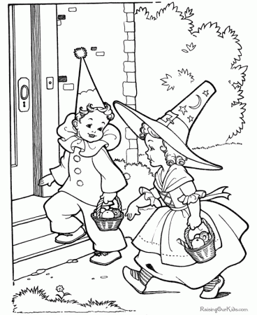 Halloween coloring pages - Costumes