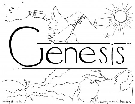 Bible Coloring Pages Genesis