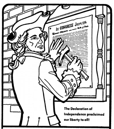 More Coloring Pages from The Spirit of 1776 newspaper series