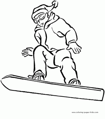 Snowboarding color page. Free printable coloring sheets for kids. | Sports coloring  pages, Cool coloring pages, Coloring pages