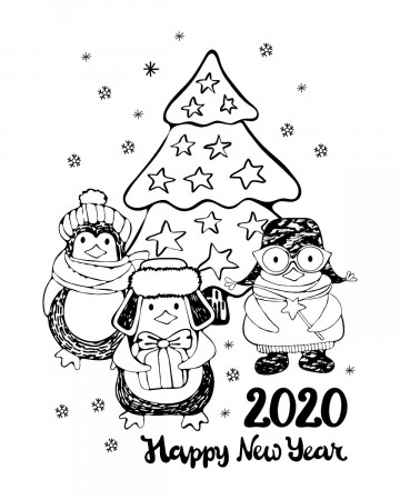 Coloring Sheets : Coloring Sheets New Year January Pages Printable ...