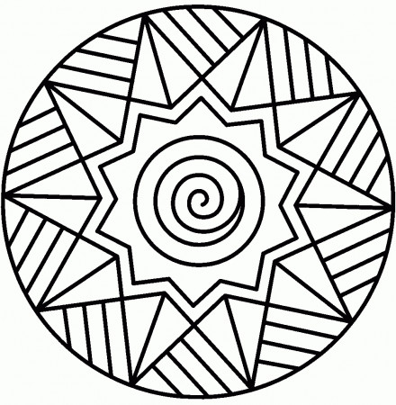 Coloring Pages : Coloring Pages Mandala Easy List For Kids Easy ...