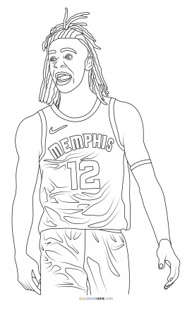 Ja Morant coloring page