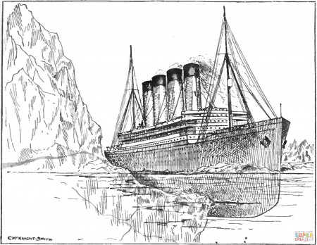 An Unsinkable Titanic coloring page ...