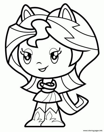 Equestria Girl Cutie Sunset Shimmer Coloring Pages Printable