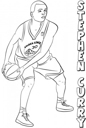 Printable NBA Coloring Pages PDF - Coloringfolder.com | Sports coloring  pages, Coloring pages, Stephen curry