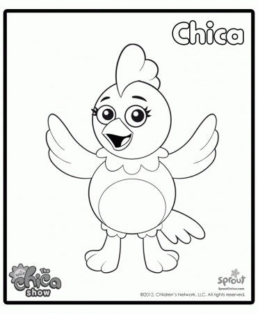 chica show coloring pages - Clip Art Library