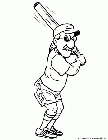 Old Man Batter A22e Coloring Pages Printable