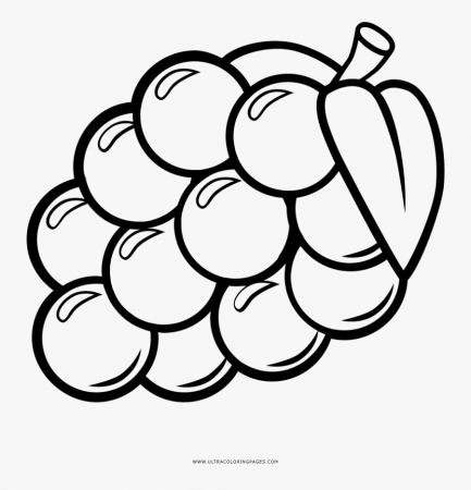 Grapes Coloring Page - Grapes Clipart For Coloring , Free Transparent  Clipart - ClipartKey