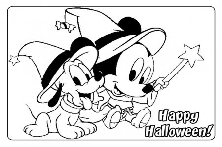 Disney Halloween Coloring Pages | Disney Halloween printable coloring pages  2020