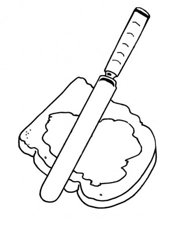 peanut butter sandwich coloring page - Clip Art Library