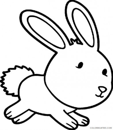 cute bunny coloring pages printable Coloring4free - Coloring4Free.com
