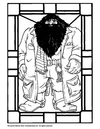 Hagrid coloring pages - Hellokids.com