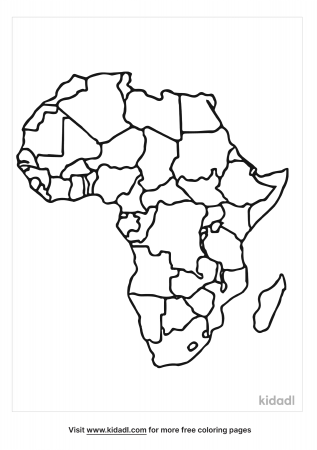 Map Of Africa Coloring Pages | Free World, Geography & Flags Coloring Pages  | Kidadl