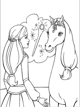 Barbie Pictures To Color - Coloring Pages For Kids