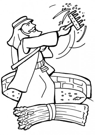 Coloring Page Grain Harvester - free printable coloring pages - Img 7077