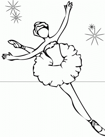 Practice Ballet Coloring Page Ballerina Coloring Pages ...